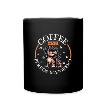 Café et Majorero Canario - Mug uni - noir - Devant