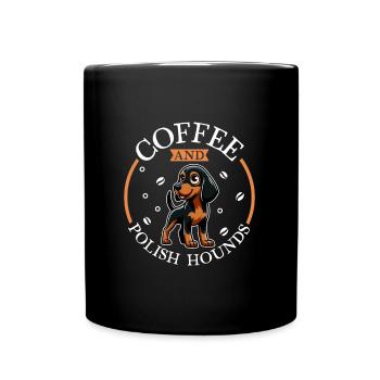 Coffee and Polish Hound - Full Colour Mug - black - Front