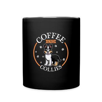Coffee and Shorthair Collie - Full Colour Mug - black - Front