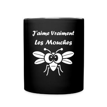 Insect Quote Fly Humor - Full Colour Mug - black - Front
