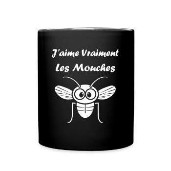 Insect Quote Fly Humor - Full Colour Mug - black - Front