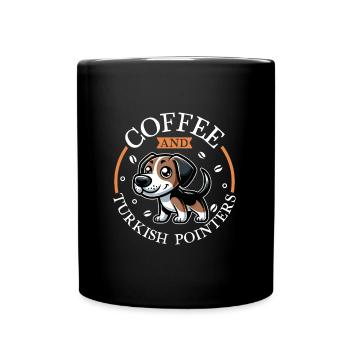 Kaffee und Tarsus çatalburun - Tasse einfarbig - Schwarz - Vorne