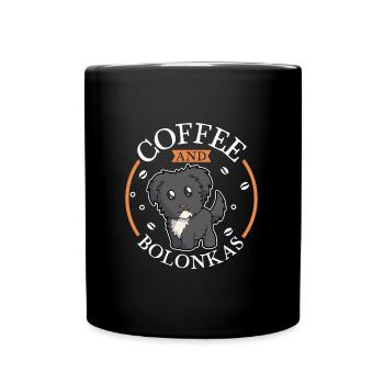 Café et Bolonka Zwetna - Mug uni - noir - Devant