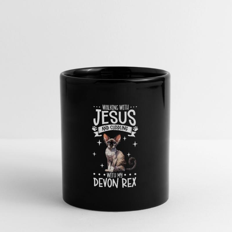 Jésus et mon Devon Rex Mug uni