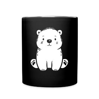 ours polaire - Mug uni - noir - Devant