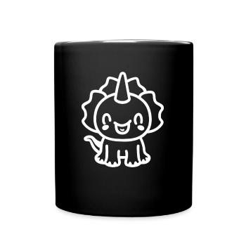Triceratops - Full Colour Mug - black - Front