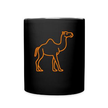 Dromadaire - Mug uni - noir - Devant