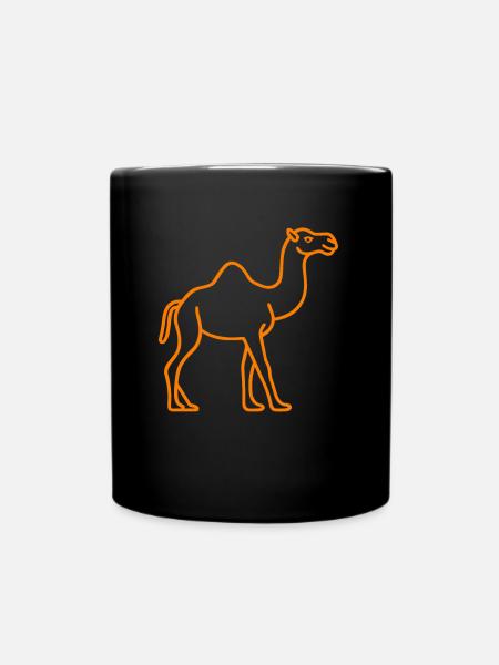 Dromedar - Tasse einfarbig - Schwarz