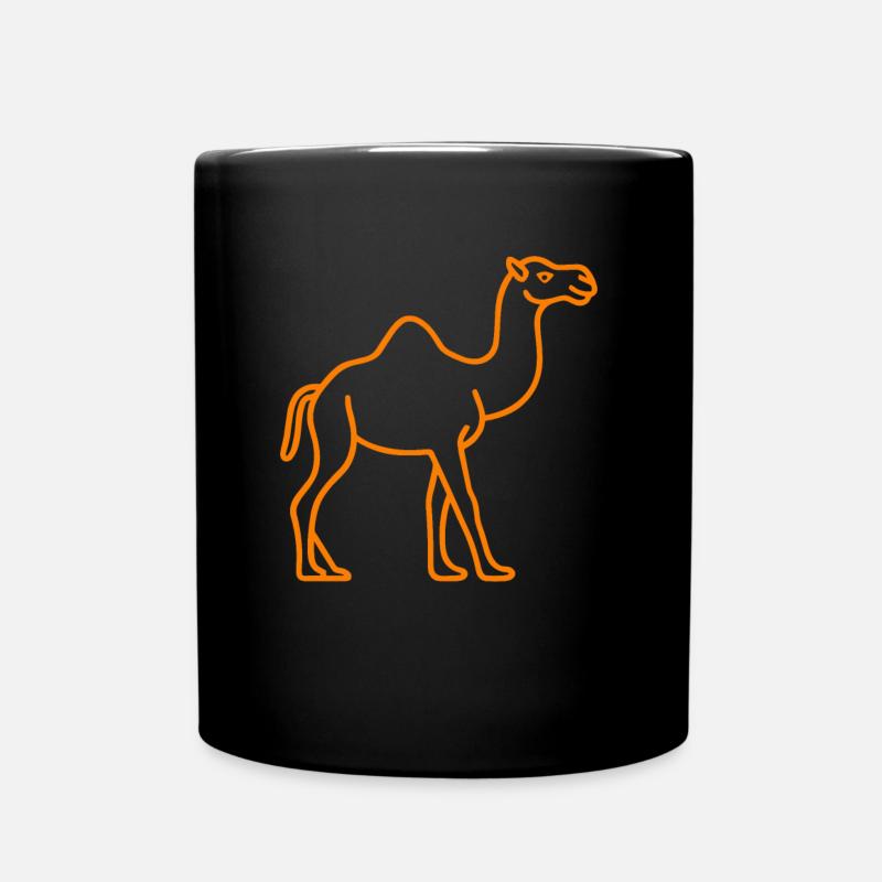Dromedar - Tasse einfarbig - Schwarz