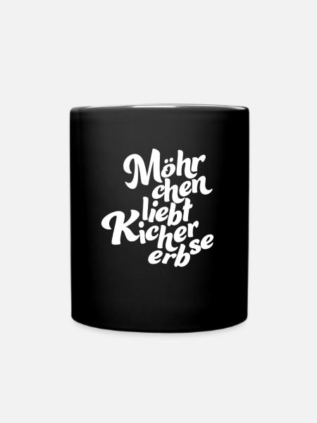 Logo without background white - Tasse einfarbig - Schwarz