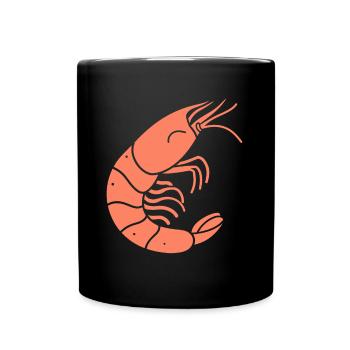 Shrimp - Full Colour Mug - black - Front