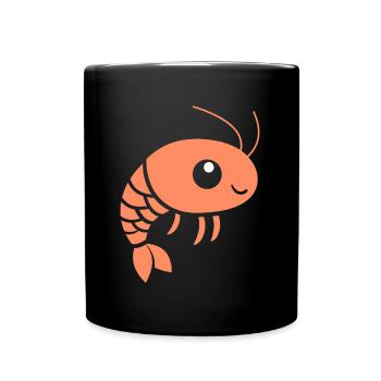 Shrimp - Full Colour Mug - black - Front