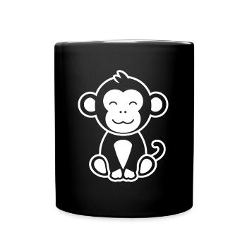 Baboon monkey - Full Colour Mug - black - Front