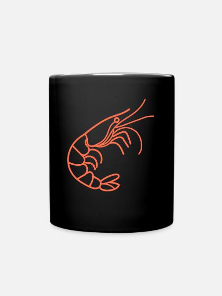 Crevette - Mug uni - noir