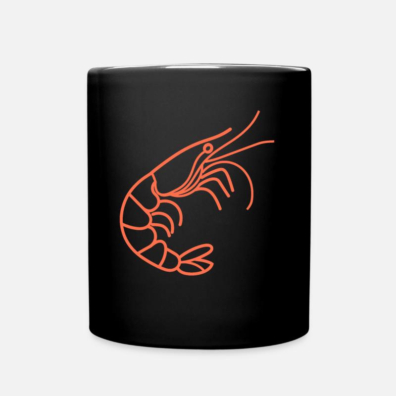 Crevette - Mug uni - noir