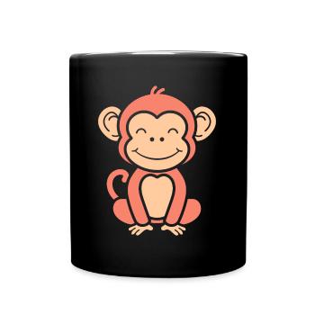 Baboon monkey - Full Colour Mug - black - Front