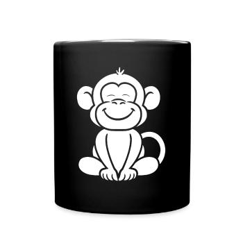 Baboon monkey - Full Colour Mug - black - Front