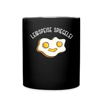 Spiegelei Leibspeise Kochen Lieblingsgericht Eier - Tasse einfarbig - Schwarz - Vorne