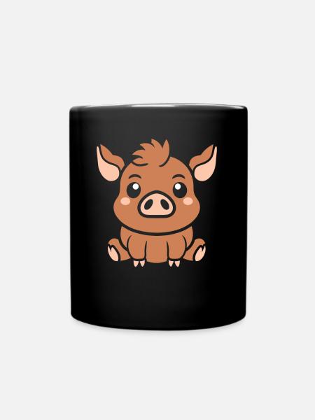 Sanglier - Mug uni - noir