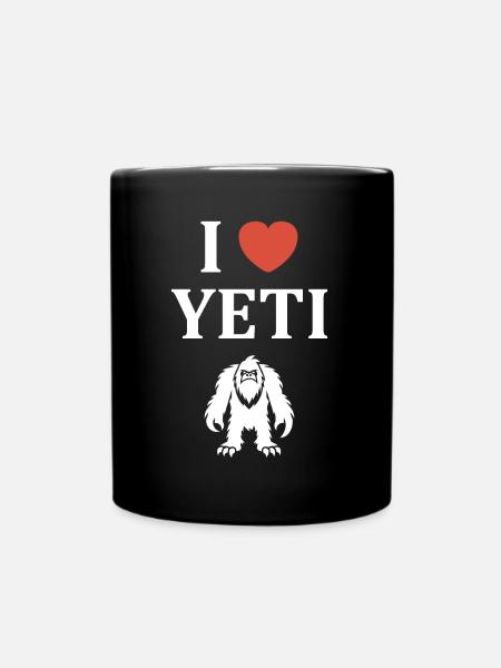 Yeti - Tasse einfarbig - Schwarz