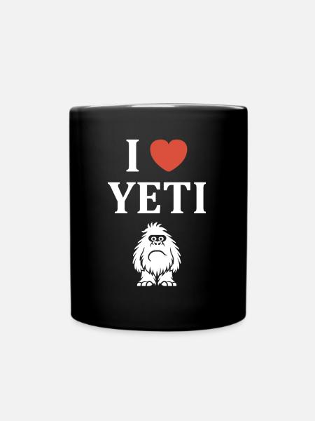 Yeti - Tasse einfarbig - Schwarz