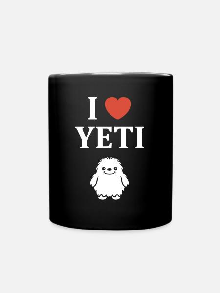 Yeti - Tasse einfarbig - Schwarz