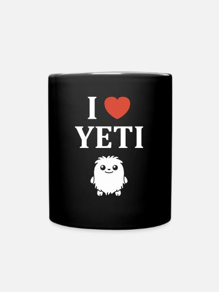 Yeti - Tasse einfarbig - Schwarz