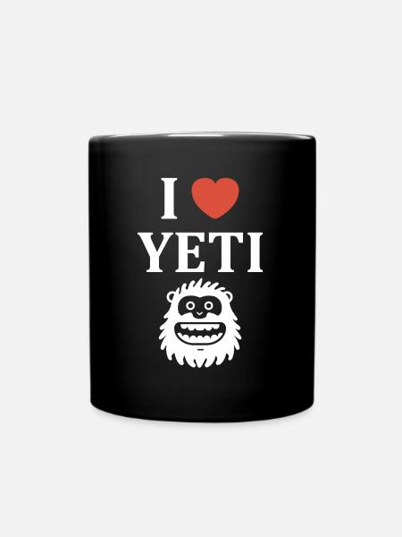 Yeti - Tasse einfarbig - Schwarz