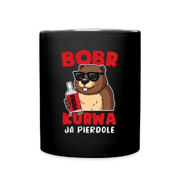Bobr Ja Pierdole Bober Biber - Tasse einfarbig - Schwarz - Vorne