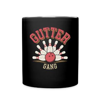 Bowler Bowling - Tasse einfarbig - Schwarz - Vorne