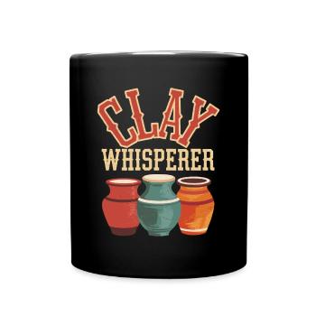 Poterie Poterie amusante - Mug uni - noir - Devant