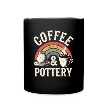 Poterie Poterie amusante - Mug uni - noir - Devant