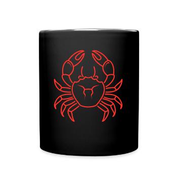 Crabe - Mug uni - noir - Devant