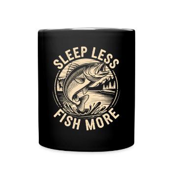 Pêcheur drôle de dicton pêche - Mug uni - noir - Devant