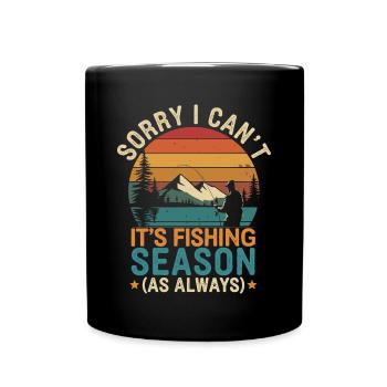 Angler Fishing - Full Colour Mug - black - Front