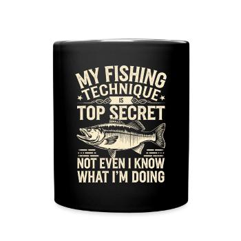 Angler Fishing - Full Colour Mug - black - Front