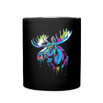 Elk - Full Colour Mug - black - Front