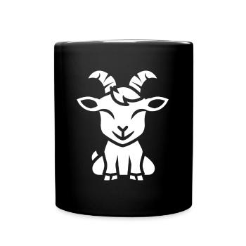Bouc - Mug uni - noir - Devant