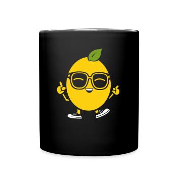 Lemon - Full Colour Mug - black - Front