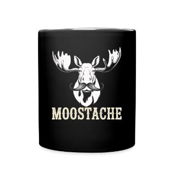 Moustache Barbe Orignal barbu - Mug uni - noir - Devant