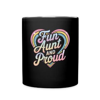 Tante - Mug uni - noir - Devant