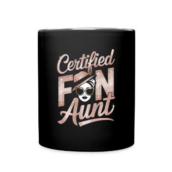 Tante - Mug uni - noir - Devant