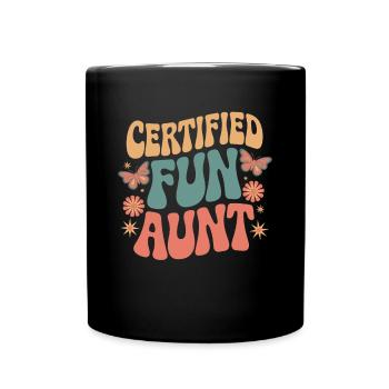 Tante - Mug uni - noir - Devant