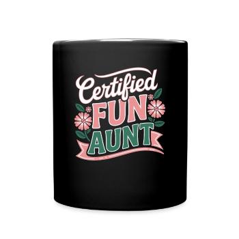 Tante - Mug uni - noir - Devant