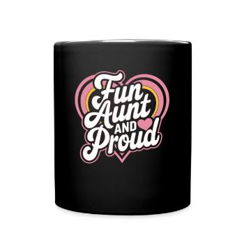 Tante - Mug uni - noir - Devant