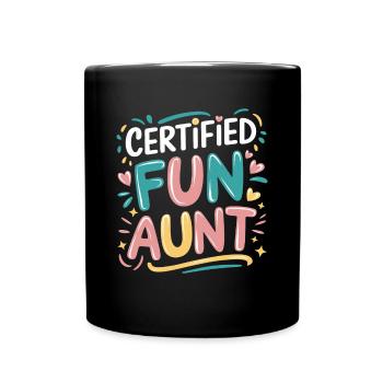 Tante - Mug uni - noir - Devant