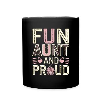 Tante - Mug uni - noir - Devant