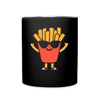 french fries - Full Colour Mug - black - Front