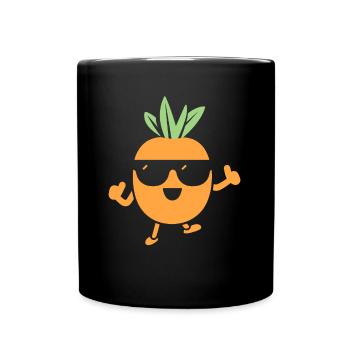 Carotte - Mug uni - noir - Devant