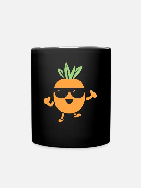Karotte - Tasse einfarbig - Schwarz